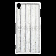 Coque Sony Xperia Z3 Aspect bois blanc vieilli