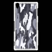 Coque Sony Xperia Z3 Camouflage gris et blanc