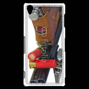 Coque Sony Xperia Z3 Fusil de chasse et couteau