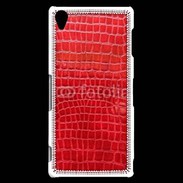 Coque Sony Xperia Z3 Effet crocodile rouge