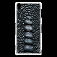 Coque Sony Xperia Z3 Effet crocodile noir