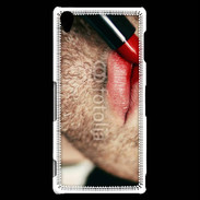 Coque Sony Xperia Z3 bouche homme rouge