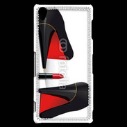 Coque Sony Xperia Z3 Escarpins et tube de rouge à lèvres