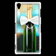 Coque Sony Xperia Z3 Bouteille de champagne avec noeud