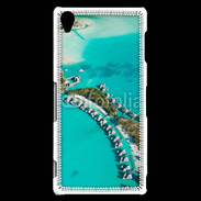 Coque Sony Xperia Z3 Vue aérienne Bungalow à Tahiti