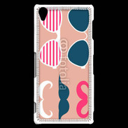 Coque Sony Xperia Z3 Moustache et lunettes 5