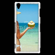Coque Sony Xperia Z3 Cocktail noix de coco sur la plage 5