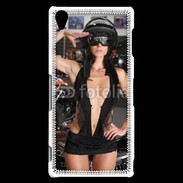 Coque Sony Xperia Z3 Femme sexy moto 1