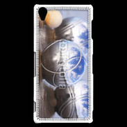 Coque Sony Xperia Z3 Boule de pétanque chromée