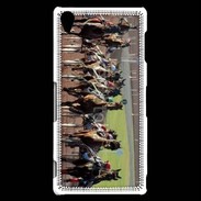 Coque Sony Xperia Z3 Arrivée de course de trot en sulky