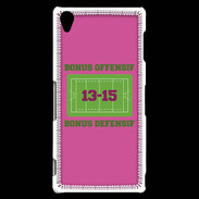 Coque Sony Xperia Z3 Bonus Offensif-Défensif Rose