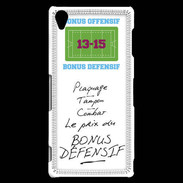 Coque Sony Xperia Z3 Plaquage Bonus offensif-défensif Blanc