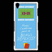 Coque Sony Xperia Z3 Merci l'arbitre Bonus offensif-défensif Bleu