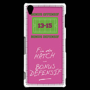 Coque Sony Xperia Z3 Fin de match Bonus offensif-défensif Rose