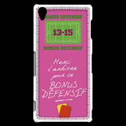 Coque Sony Xperia Z3 Merci l'arbitre Bonus offensif-défensif Rose