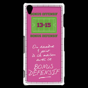 Coque Sony Xperia Z3 1 point bonus offensif-défensif Rose