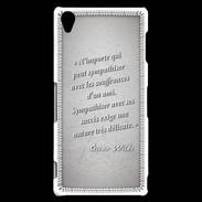 Coque Sony Xperia Z3 Sympathiser Gris Citation Oscar Wilde