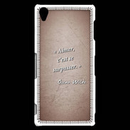 Coque Sony Xperia Z3 Aimer Rouge Citation Oscar Wilde