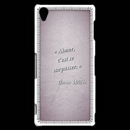 Coque Sony Xperia Z3 Aimer Rose Citation Oscar Wilde