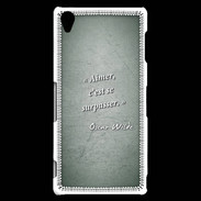 Coque Sony Xperia Z3 Aimer Vert Citation Oscar Wilde