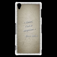 Coque Sony Xperia Z3 Aimer Sepia Citation Oscar Wilde