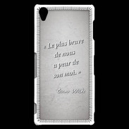 Coque Sony Xperia Z3 Brave Gris Citation Oscar Wilde