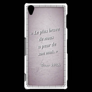 Coque Sony Xperia Z3 Brave Rose Citation Oscar Wilde