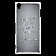 Coque Sony Xperia Z3 Brave Noir Citation Oscar Wilde