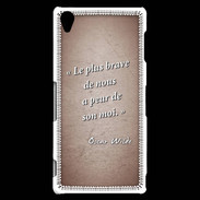 Coque Sony Xperia Z3 Brave Rouge Citation Oscar Wilde