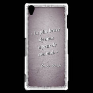 Coque Sony Xperia Z3 Brave Violet Citation Oscar Wilde