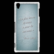 Coque Sony Xperia Z3 Brave Turquoise Citation Oscar Wilde