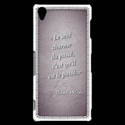 Coque Sony Xperia Z3 Charme passé Violet Citation Oscar Wilde