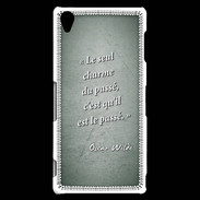 Coque Sony Xperia Z3 Charme passé Vert Citation Oscar Wilde