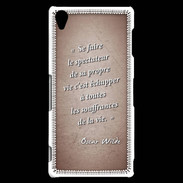 Coque Sony Xperia Z3 Spectateur Rouge Citation Oscar Wilde
