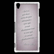 Coque Sony Xperia Z3 Gens attrayants Rose Citation Oscar Wilde