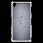 Coque Sony Xperia Z3 Aimer Bleu Citation Oscar Wilde