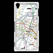 Coque Sony Xperia Z3 Plan de métro de Paris