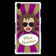 Coque Sony Xperia Z3 Miss business Chatain
