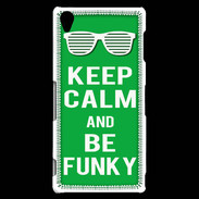 Coque Sony Xperia Z3 Keep Calm Funky Vert