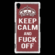 Coque Sony Xperia Z3 Keep Calm Fuck Off Brique