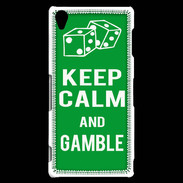 Coque Sony Xperia Z3 Keep Calm Gamble Vert
