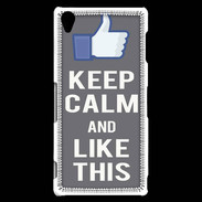 Coque Sony Xperia Z3 Keep Calm Like This Gris