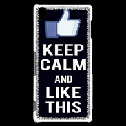 Coque Sony Xperia Z3 Keep Calm Like This Noir