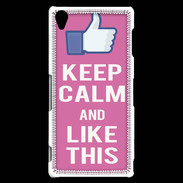 Coque Sony Xperia Z3 Keep Calm Like This Rose