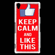 Coque Sony Xperia Z3 Keep Calm Like This Rouge