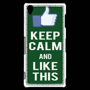 Coque Sony Xperia Z3 Keep Calm Like This Vert
