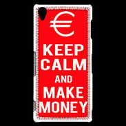 Coque Sony Xperia Z3 Keep Calm Make money Rouge