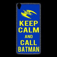 Coque Sony Xperia Z3 Keep Calm Batman Bleu
