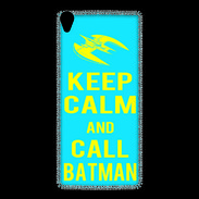 Coque Sony Xperia Z3 Keep Calm Batman Cyan