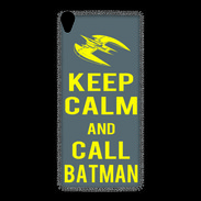 Coque Sony Xperia Z3 Keep Calm Call Batman Gris
